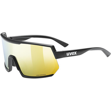 UVEX SPORTSTYLE 235 P Sunglasses Mat Black/Yellow Iridium 2023 0